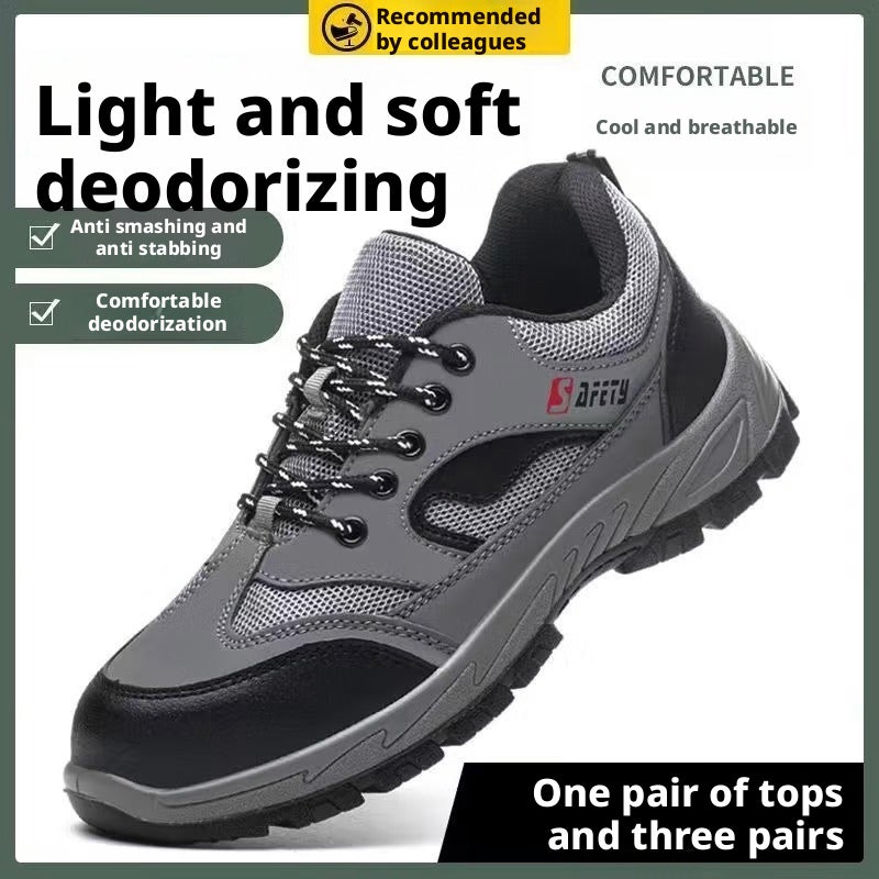 Safety Shoes Steel Toe Puncture Resistant Anti-Slip Breathable - Image 1
