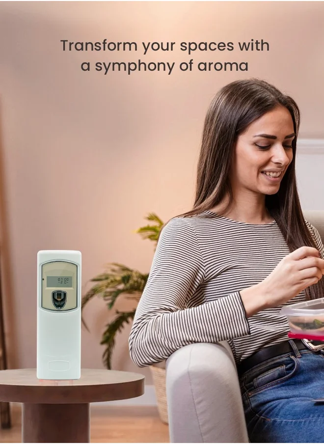 Dr Scent Dr Scent Breeze of Joy, Combo | Automatic Air Freshener Spray Dispenser LCD with 300 ml Aerosol Spray Refill | Long-Lasting Fragrance for Home & Office. (Flora)