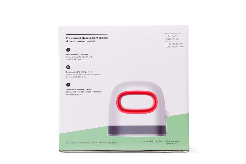 A-SUB Mini Heat Press Machine Portable Machine for DTF T-Shirts, Labels, Logo Printing, DIY, Travel Mini Dry Iron - Image 5