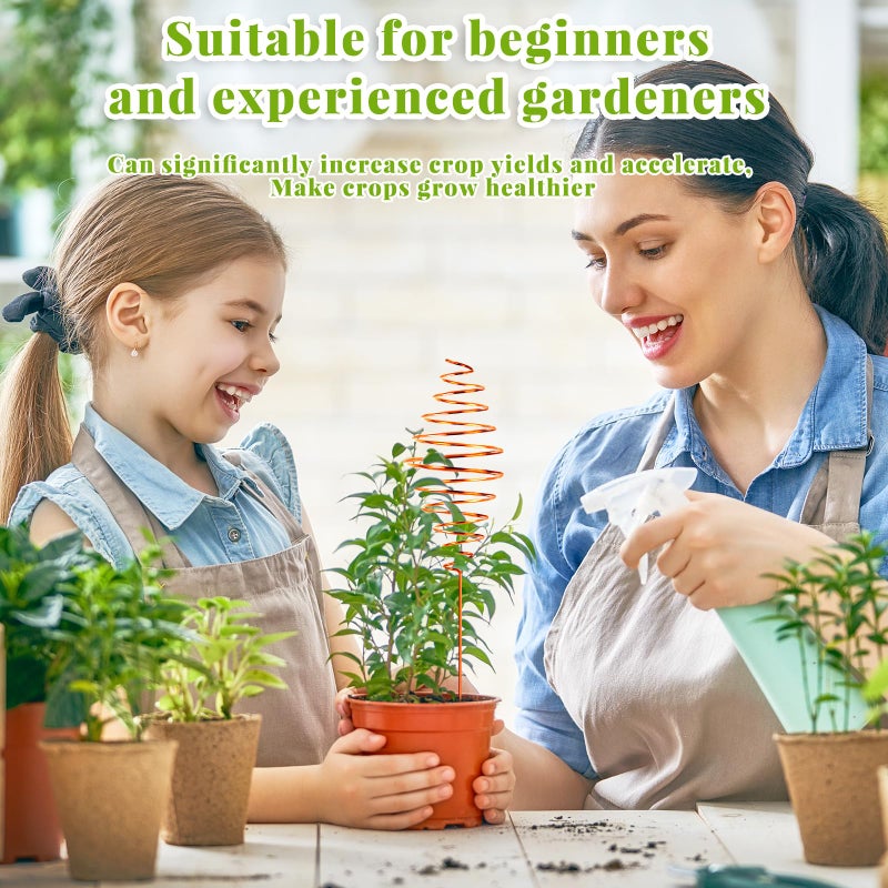 NACHLYNN 6 Pack Electroculture Plant Stakes Long Copper Garden Stakes Soft Copper Electro Culture Gardening Wire for Gardening Growing Plants and Vegetables - Image 4