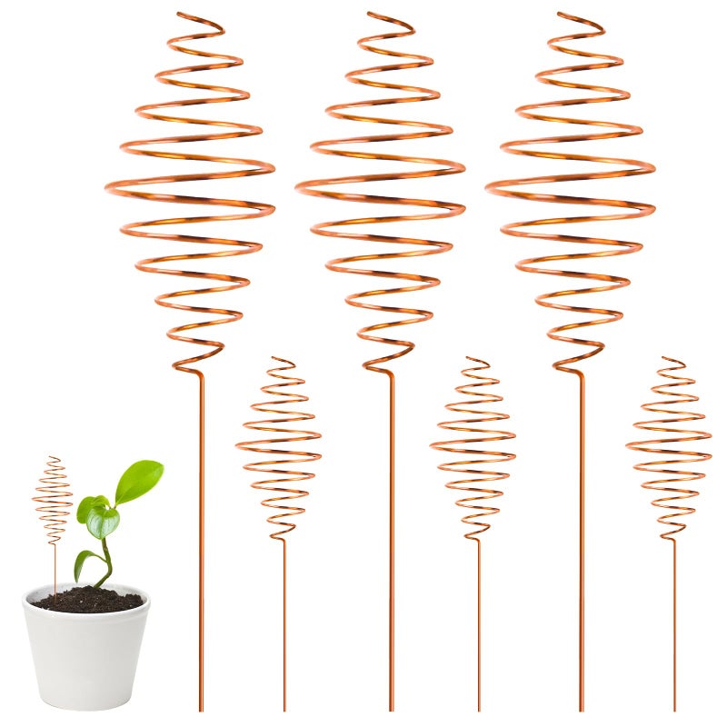 NACHLYNN 6 Pack Electroculture Plant Stakes Long Copper Garden Stakes Soft Copper Electro Culture Gardening Wire for Gardening Growing Plants and Vegetables - Image 1