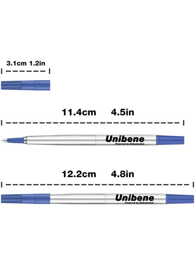 Unibene Parker Compatible Rollerball Refill 6 Pack, 0.7Mm Medium Point - Blue, Smooth Writing Replaceable German Gel Ink Pen Refills For Im Sonnet Urban Pens - Image 5
