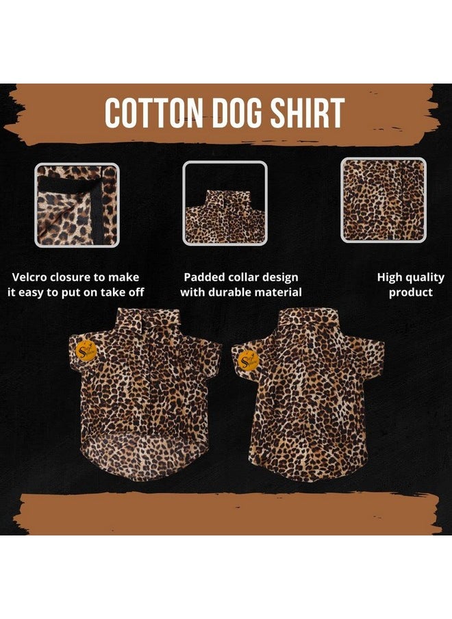 Sage Square Funky Soft Material Dog Shirt | Cool/Funky Print Pet | Soft Light Weight | Comfortable & Breathable Dog Clothing | Trendy Vest Outfit (Xlarge - 26 Inch) (Cheetah Print)  - Image 5