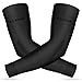 KEKING Lymphedema Compression Arm Sleeves with Silicone Band for Men Women Pair 1520 mmHg Compression Full Arm Support for Lipedema Edema Post Surgery Recovery Swelling Pain Relief Black XL - Image 1