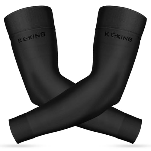 KEKING Lymphedema Compression Arm Sleeves with Silicone Band for Men Women Pair 1520 mmHg Compression Full Arm Support for Lipedema Edema Post Surgery Recovery Swelling Pain Relief Black XL - Image 2