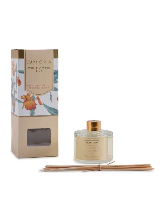 Pan Home Euphoria White Amber Lily Reed Diffuser 200ml - Clear - Image 3