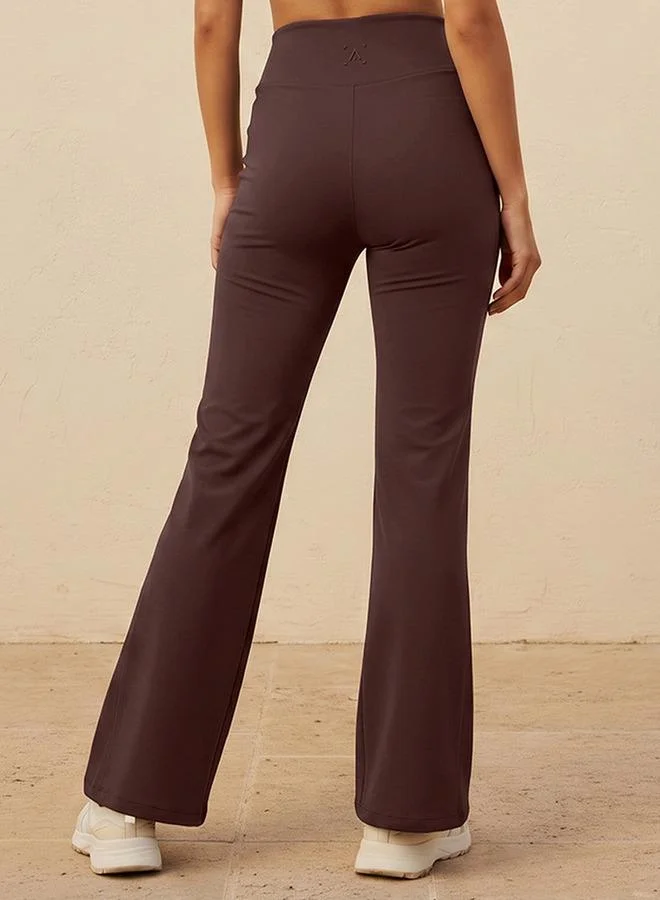 Splash Active BROWN Wide Leg Track Pants for Women | Best Price UAE