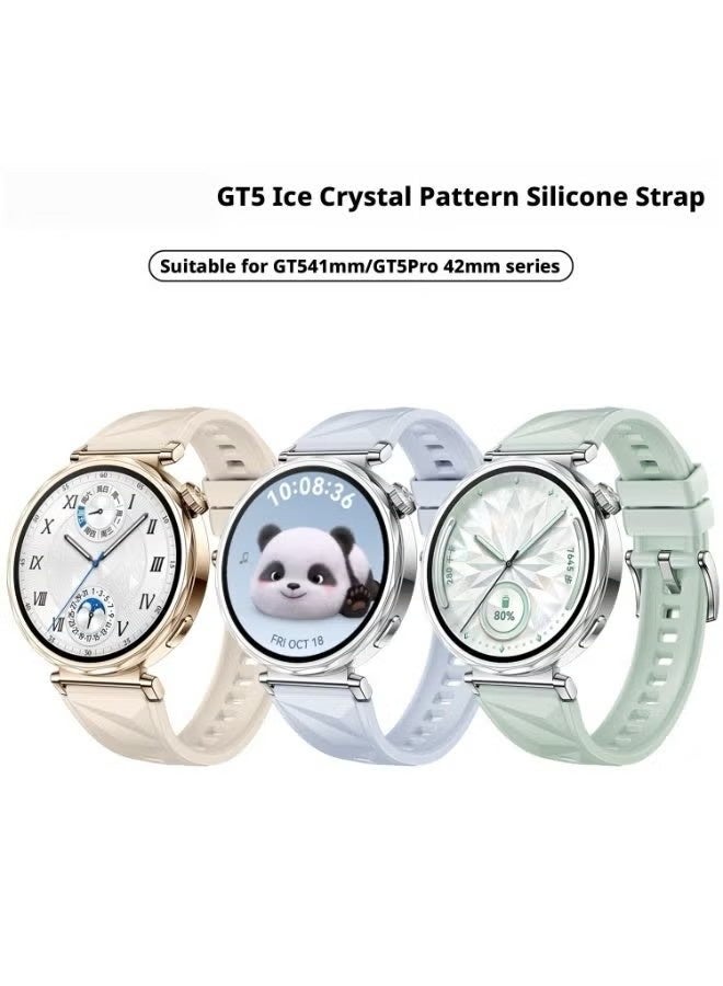 3PCS 18mm watch strap for Huawei Watch GT5 Pro 42mm/GT5 41mm/GT4 41mm, silicone watch strap replacement bracelet - Image 1