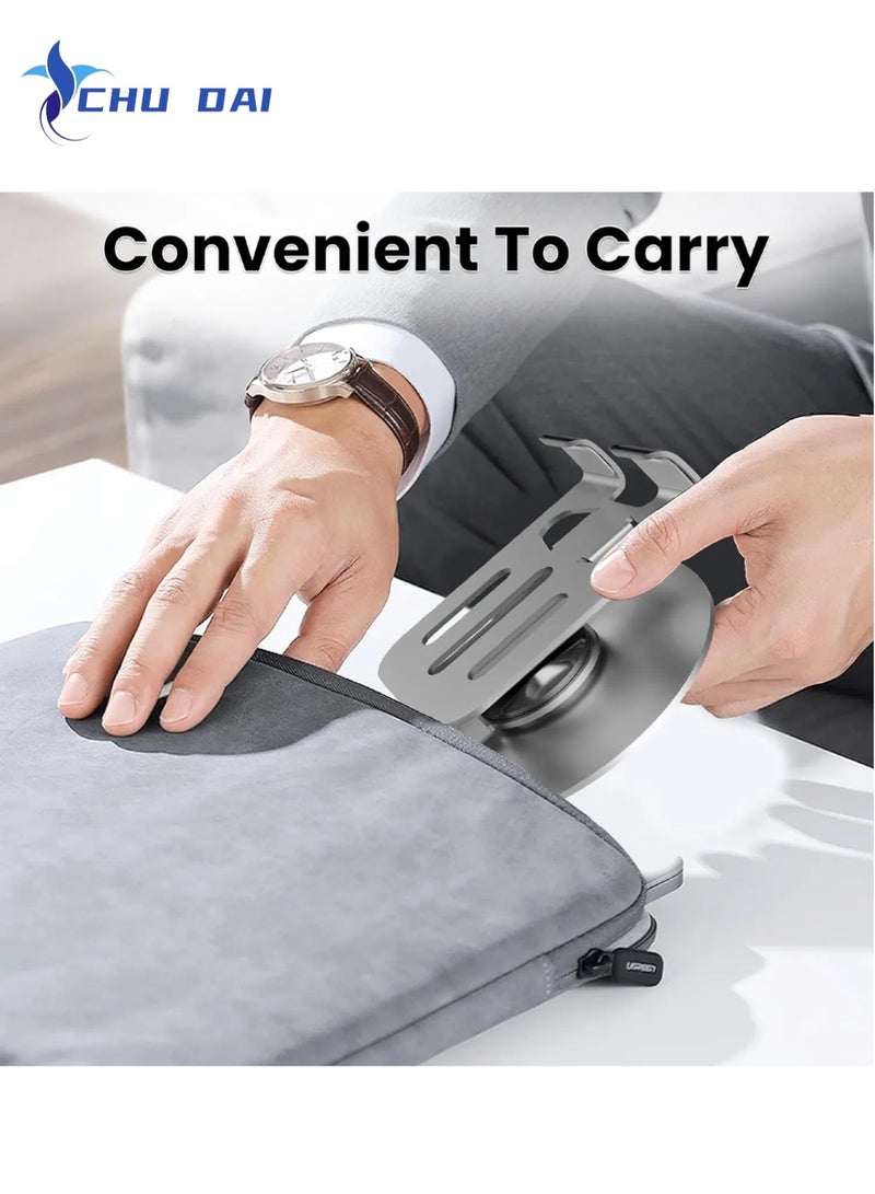 CHU DAI Metal Phone Stand, Adjustable 360° Rotation Non-Slip Metal Phone Stand Compatible with Smartphones Apple iPhone 16 15 14 13 12 Pro Max Plus Samsung Tables iPad - Image 5