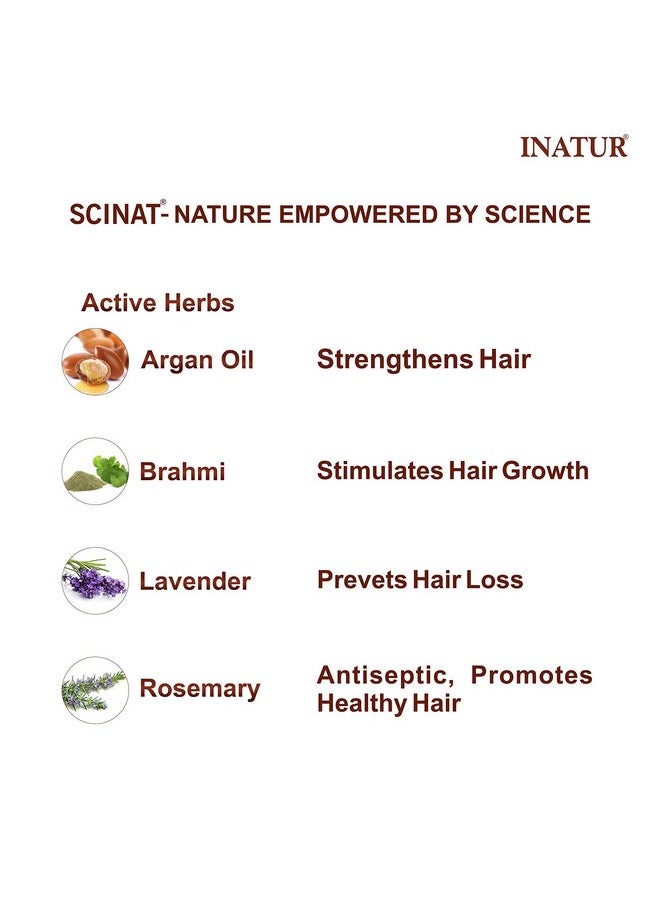 INATUR Argan Oil Hair Conditioner - Deep Conditioning, Nourishing, Repairing, Boost Shine, Controls Frizz, And Sulfate-Free - 200Ml  - Image 4
