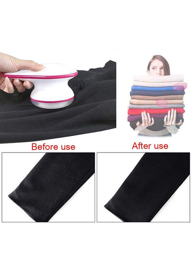 NIBEMINENT USB Rechargeable Lint Remover White/pink 21.8 x14.5x9.6centimeter - Image 3