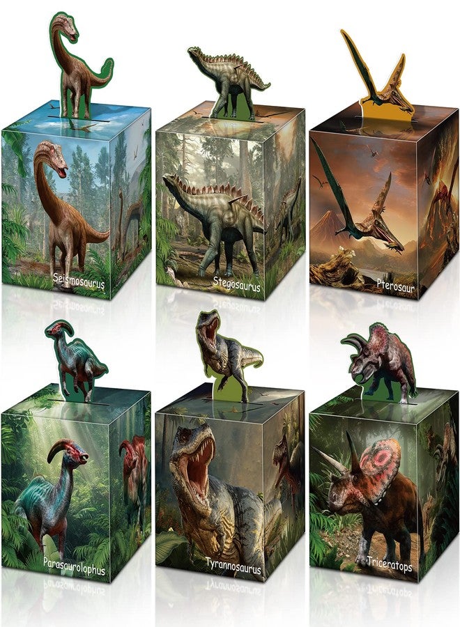 Sherr 36 Pieces Dinosaur Treat Boxes Dinosaur Birthday Gift Box Tropical Jungle Party Cardboard Box Dinosaur Party Decor Box for Kid Dinosaur Theme Birthday Party Candy Gift Decor Supplies - Image 1