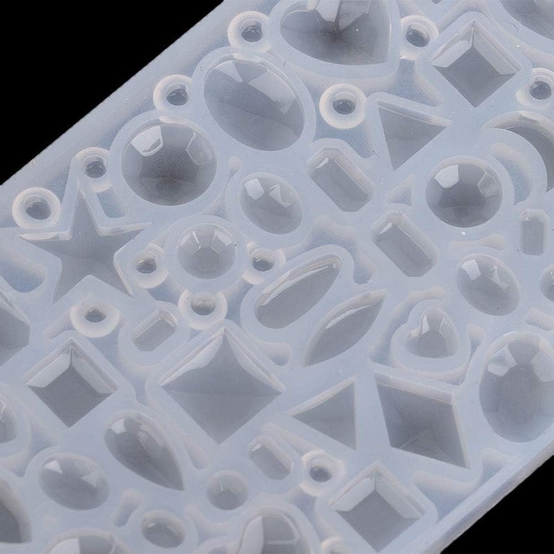 klarako DIY Epoxy Resin Making Silicone Mold Small Decoration Jewelry Pendant Making Accessory Epoxy Resin DIY Accessory(Small Gem Mold) - Image 5