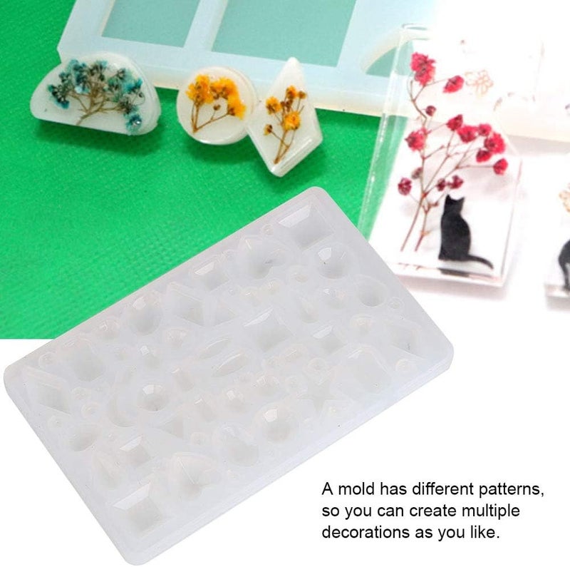 klarako DIY Epoxy Resin Making Silicone Mold Small Decoration Jewelry Pendant Making Accessory Epoxy Resin DIY Accessory(Small Gem Mold) - Image 4
