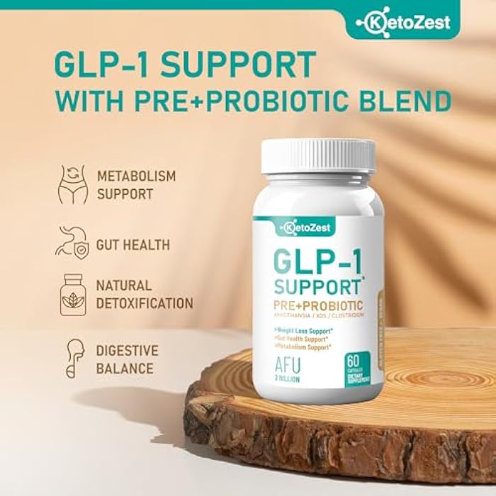 KetoZest GLP-1 Support Weight Loss Support Probiotic Prebiotic Supplement - Increases GLP1 Production Activate Natural GLP 1 with Akkermansia Muciniphila - Gut Health & Fat Burn Support for Women Men - Image 2