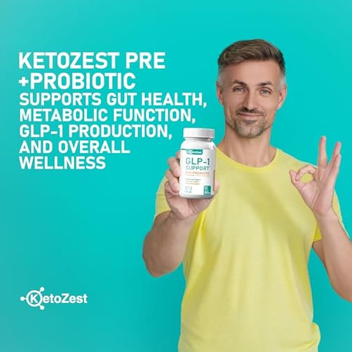 KetoZest GLP-1 Support Weight Loss Support Probiotic Prebiotic Supplement - Increases GLP1 Production Activate Natural GLP 1 with Akkermansia Muciniphila - Gut Health & Fat Burn Support for Women Men - Image 5
