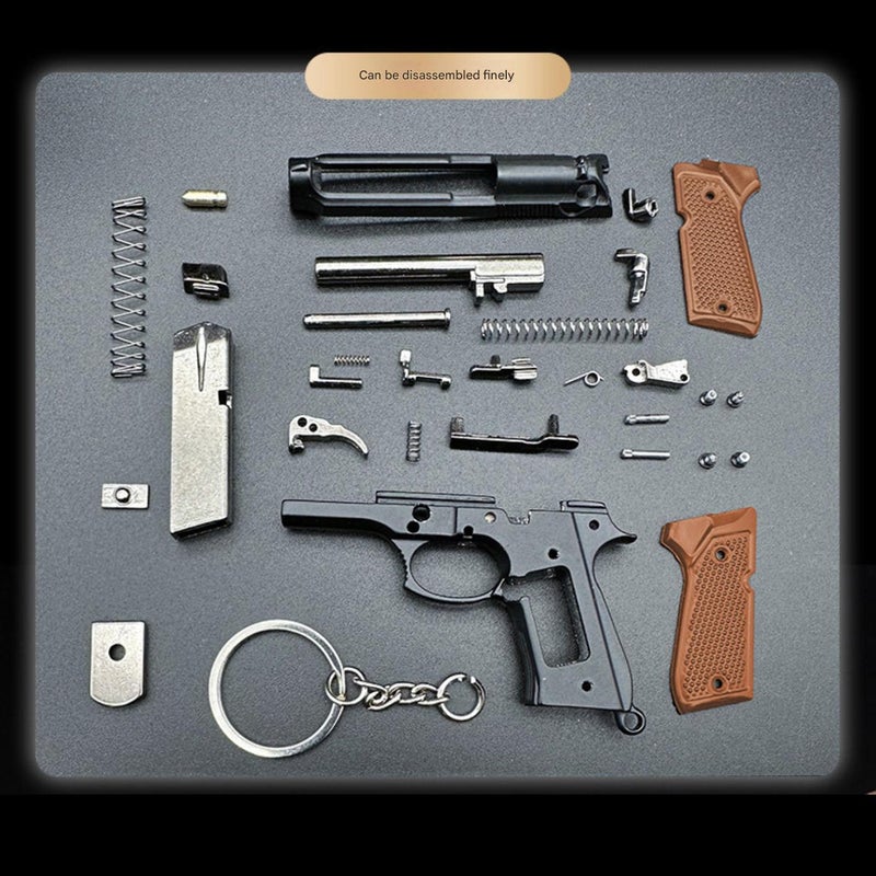 92F detachable assembly model, game metal keychain, gift pendant. - Image 4