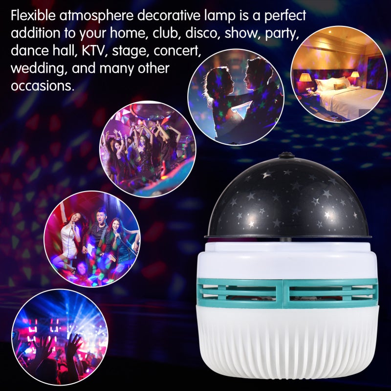 Disco Ball Lamp: Mini Size, Rotating Colorful & Starry Projection - USB-Powered LED, Low Energy Consumption Night Light for Home Party Travel Stage Wedding - Image 4