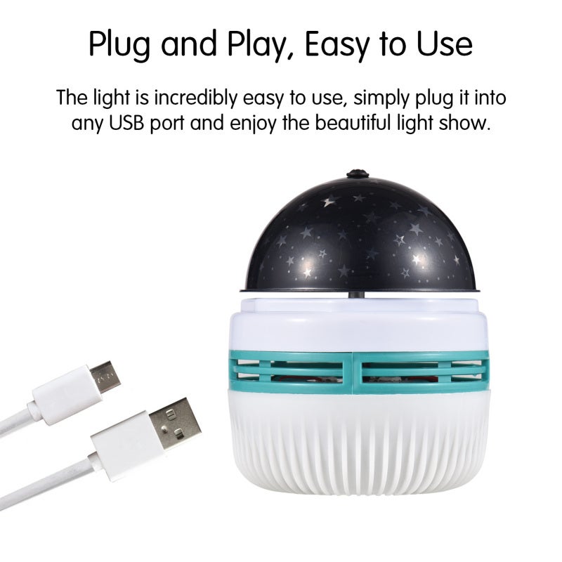 Disco Ball Lamp: Mini Size, Rotating Colorful & Starry Projection - USB-Powered LED, Low Energy Consumption Night Light for Home Party Travel Stage Wedding - Image 5