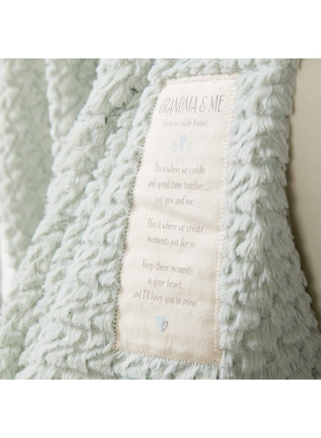 DEMDACO Grandma and Me Soft Snuggly Sage 60 x 50 Inch Polyester Fabric Comforting Toddler Cuddle Blanket - Image 5