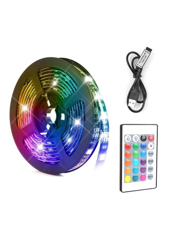 4M USB LED RGB Strip Light, Waterproof Color Changing LED Light Strip with Remote Controller, Multi-Colour RGB Tape Lights for Home Bedroom Decor, TV Backlight - Image 1