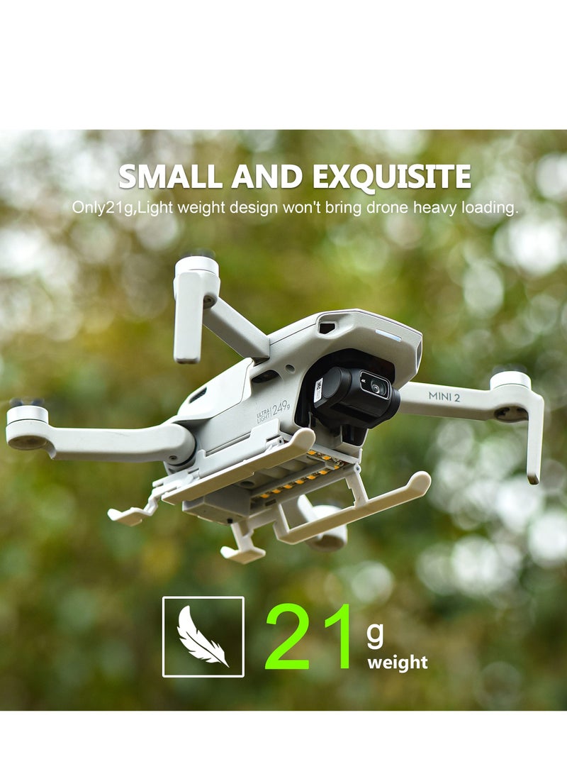 Led Light Landing Gear for DJI Mini 2/ Mini SE/ Mavic Mini Drones, Foldable Light-emitting Tripod with Nighttime Indication Flight Light Drone Extension Protection Accessory (Yellow Light) - Image 4