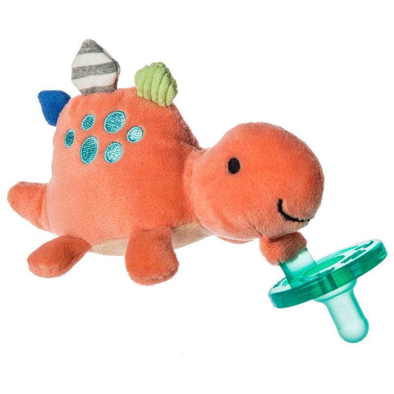Mary Meyer WubbaNub Infant Pacifier, 6-Inches, Pebblesaurus Dinosaur - Image 1