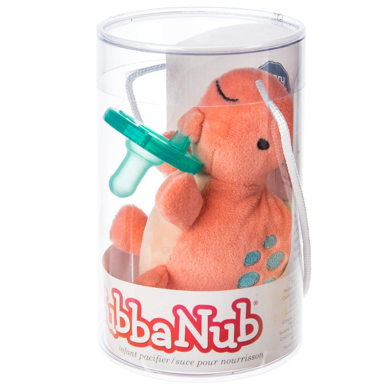 Mary Meyer WubbaNub Infant Pacifier, 6-Inches, Pebblesaurus Dinosaur - Image 2