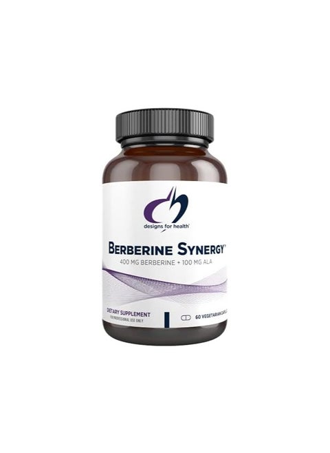Berberine Synergy -400 mg berberine and 100 mg ALA, dietary supplement for professional use only, 60 veg. capsules