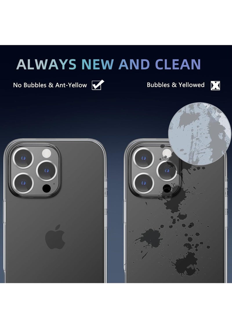 JAJEEK "iPhone 16 Pro Max Clear Case – Ultra-Thin Soft Cover with Camera Lens and Screen Protectors, Anti-Yellowing, Anti-Slip Grip, Shockproof Design" - Image 4