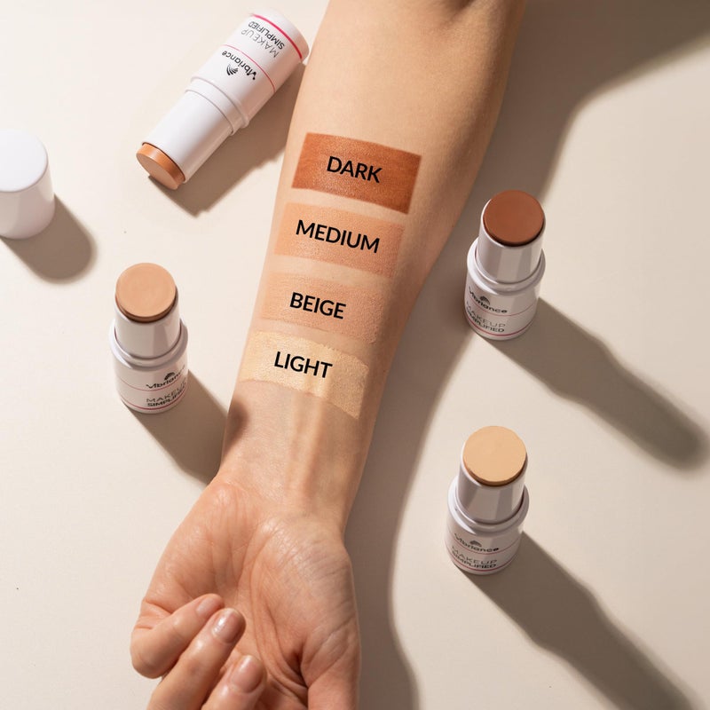 Vibriance Complexion Sticks - Foundation for Mature Skin - Sheer, Buildable Coverage Face Makeup Foundation for Older Women - 3-in-1 Base, Contour, Concealer - Beige - Image 5