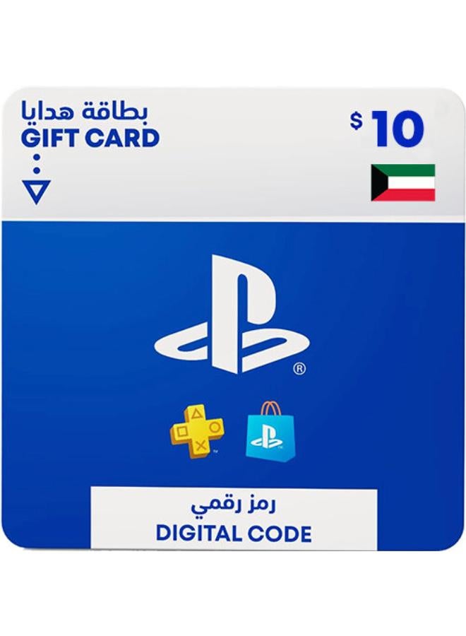 PlayStation Store DIgital Code Gift Card - Kuwait 10 USD