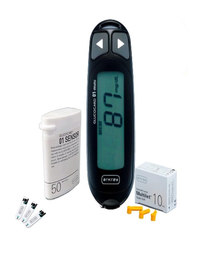 ARKRAY Max 01 Mini Blood Glucose Monitor with 50 Strips | Japanese Technology - Image 1