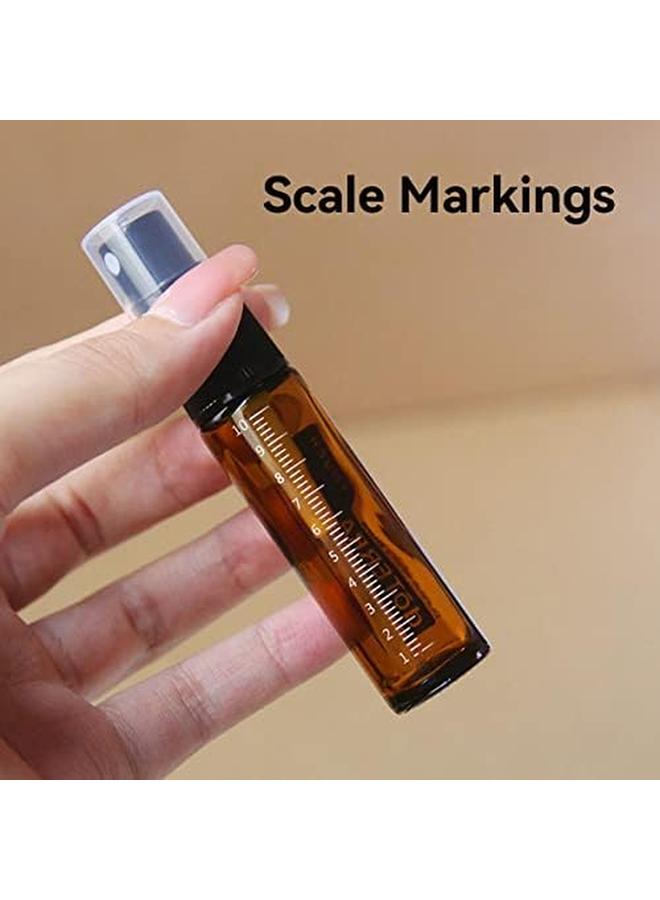 ECVV 3Pcs Essential Oil Roller Bottles Brown Glass Spray Bottles 10Ml Empty Refillable Glass Dropper Bottles For Skincare 1*Roll On Bottle 1*Spray Bottle 1* Dropper Bottle - Image 3