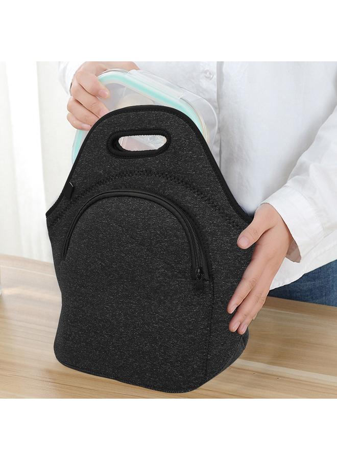 xozgdovg Outdoor Portable Insulation Thermal Travel Lunch Bag Picnic Food Pouch Handbag(Dark Grey)  - Image 3