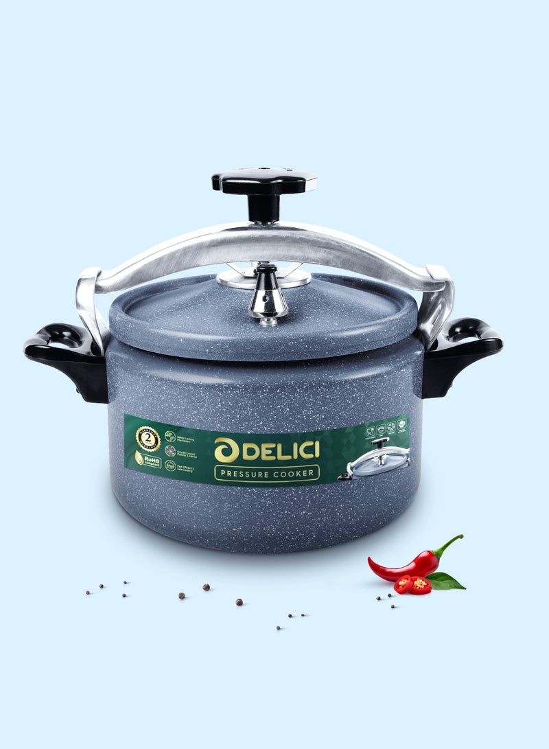 DELICI 9L Granite Coated Aluminium Pressure Cooker | Arabic Pressure Cooker | Durable Body & Lid | Safety Locking Mechanism | Fast & Efficient Cooking | Strong Heat-Resistant Base | Long-Lasting Rubber Gasket | DPC 9G - Image 3