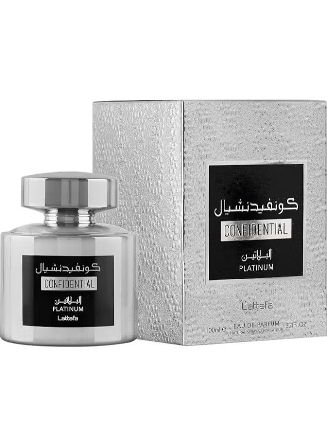 عطر كونفيدنشيال بلاتنيوم من لطافة100ملليلتر