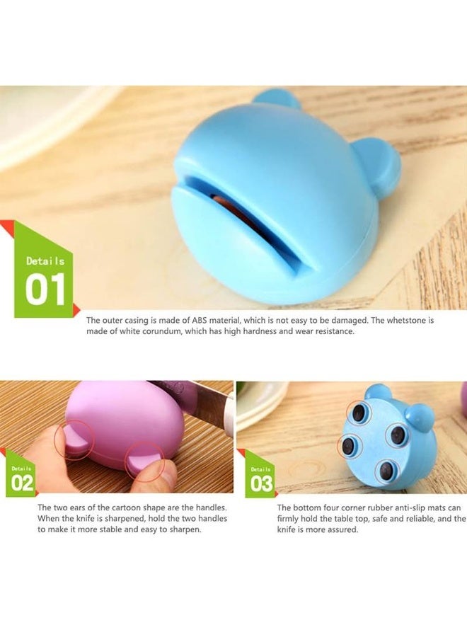 HuHa 2 PCS  Multifunction Cartoon Design Knife Sharpener(Blue) - Image 3
