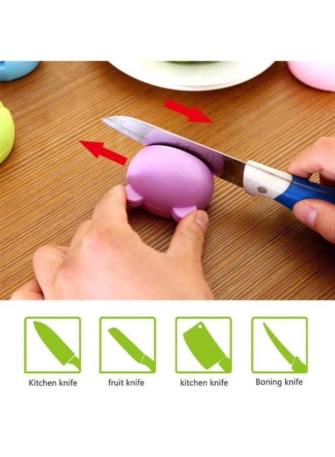 HuHa 2 PCS  Multifunction Cartoon Design Knife Sharpener(Blue) - Image 4