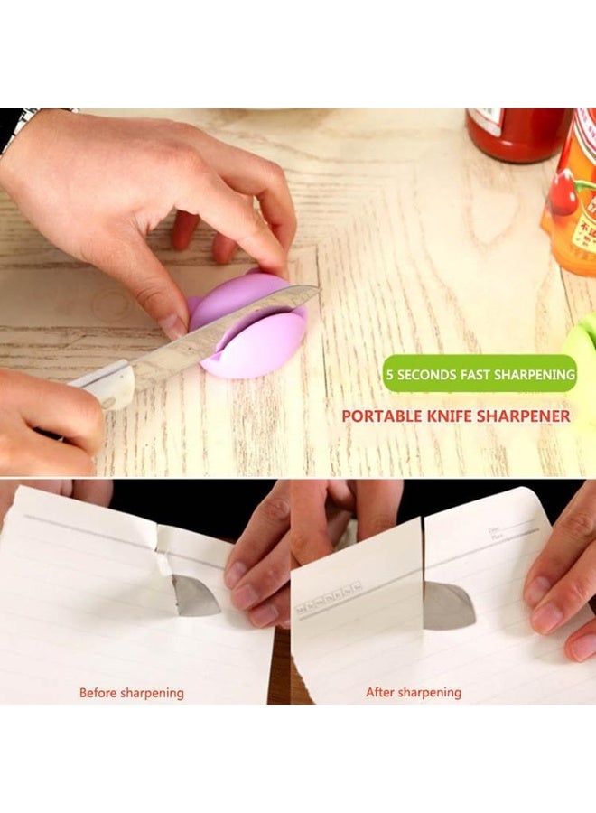 HuHa 2 PCS  Multifunction Cartoon Design Knife Sharpener(Blue) - Image 5