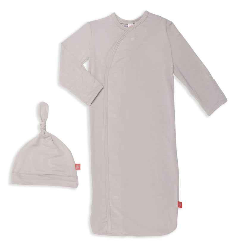 Magnetic Me Modal Newborn Sleeper Gown & Hat Set | Silky Soft Modal Fabric Sleep Sack | Wind Chime | 0-3 Months - Image 1