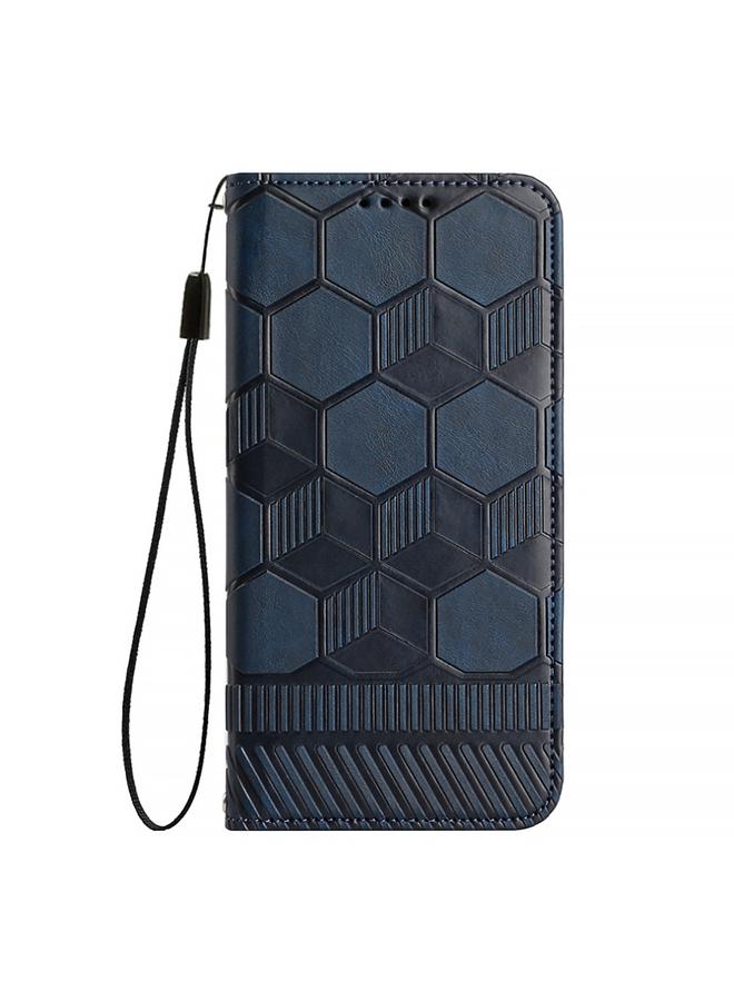 S-TOP Case For Samsung Galaxy S21 Ultra 5G Football Texture Magnetic Leather Flip Phone Case - Image 2