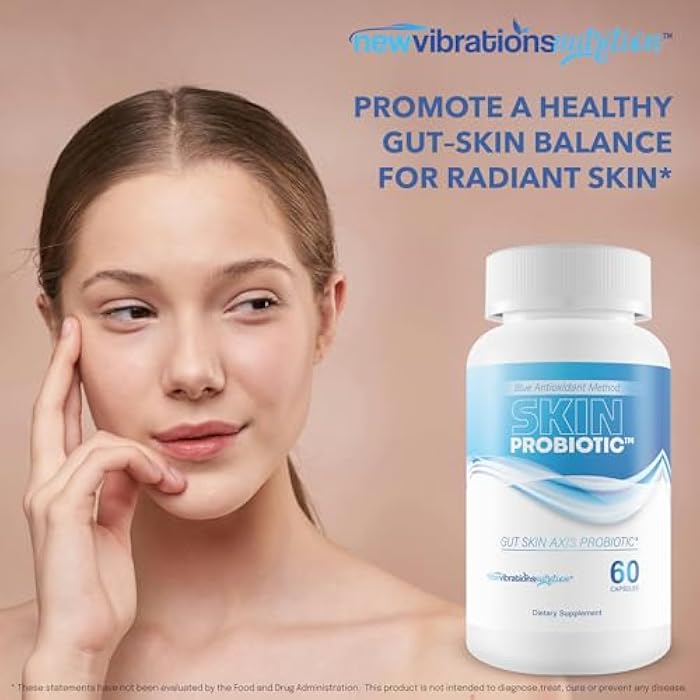 Skin Probiotic Blue Antioxidant Method For Skin And Gut - Our Best Anti Aging Skin Supplement - Anti Wrinkle Supplements For Women & Men - Prime Biome Probiotics Anti-Aging Reactivate Capsules - Image 5