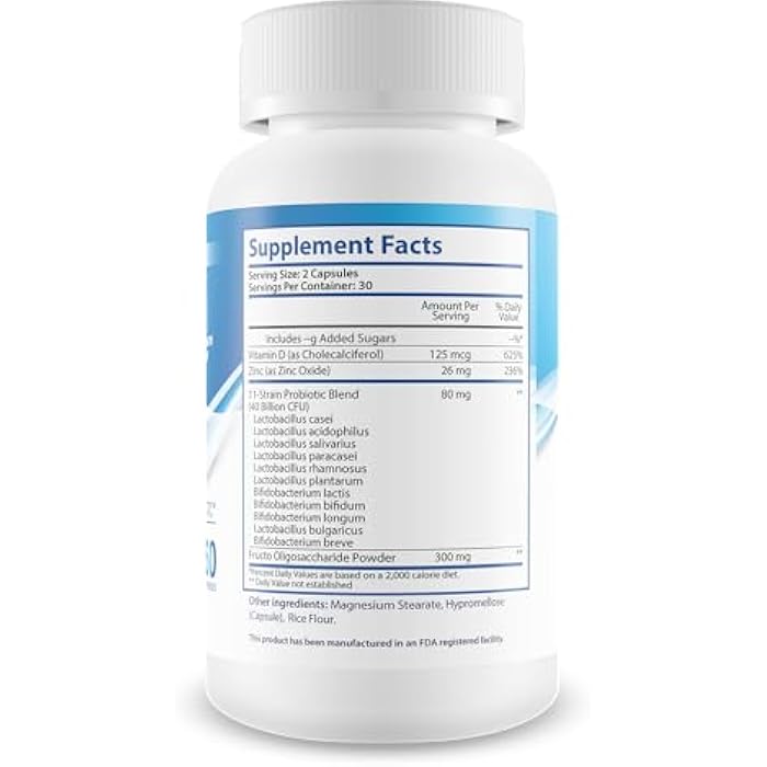 Skin Probiotic Blue Antioxidant Method For Skin And Gut - Our Best Anti Aging Skin Supplement - Anti Wrinkle Supplements For Women & Men - Prime Biome Probiotics Anti-Aging Reactivate Capsules - Image 2