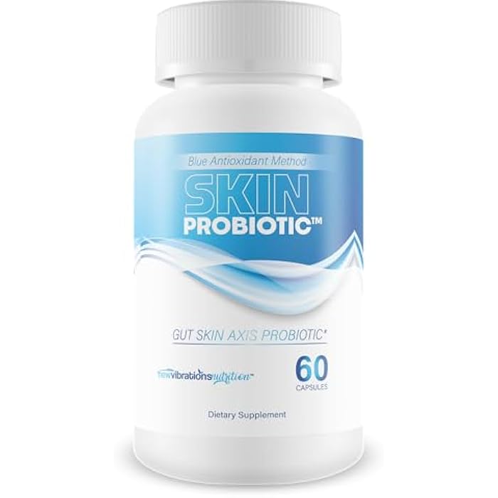 Skin Probiotic Blue Antioxidant Method For Skin And Gut - Our Best Anti Aging Skin Supplement - Anti Wrinkle Supplements For Women & Men - Prime Biome Probiotics Anti-Aging Reactivate Capsules - Image 1