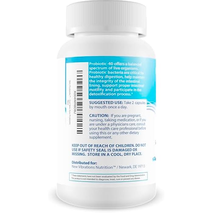 Skin Probiotic Blue Antioxidant Method For Skin And Gut - Our Best Anti Aging Skin Supplement - Anti Wrinkle Supplements For Women & Men - Prime Biome Probiotics Anti-Aging Reactivate Capsules - Image 3