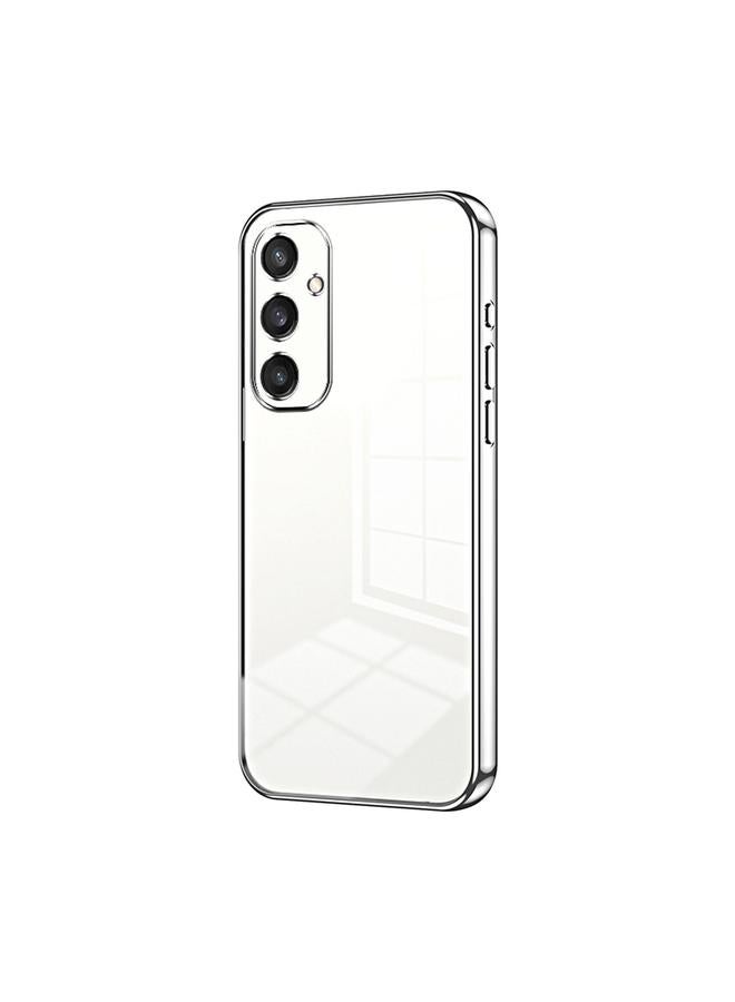 S-TOP Case For Samsung Galaxy S24+ 5G Transparent Plating Fine Hole Phone Case - Image 1