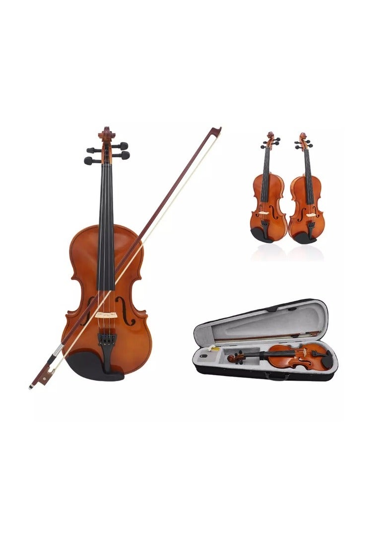 ميغاريا Megarya Student Acoustic Violin 1/2 Size With Case, Bow, Rosin And Violin Stand - Image 1