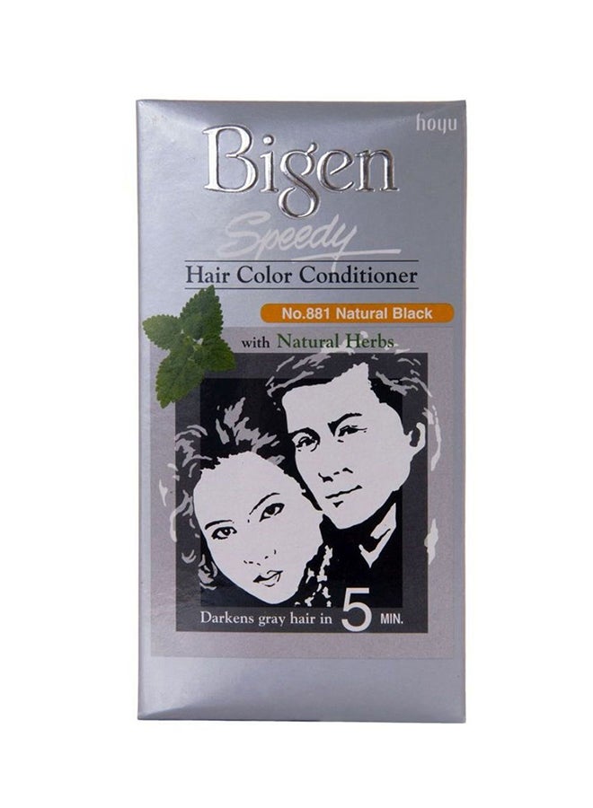 Bigen Speedy Natural Herbs Hair Color No.881 Natural Black 80grams