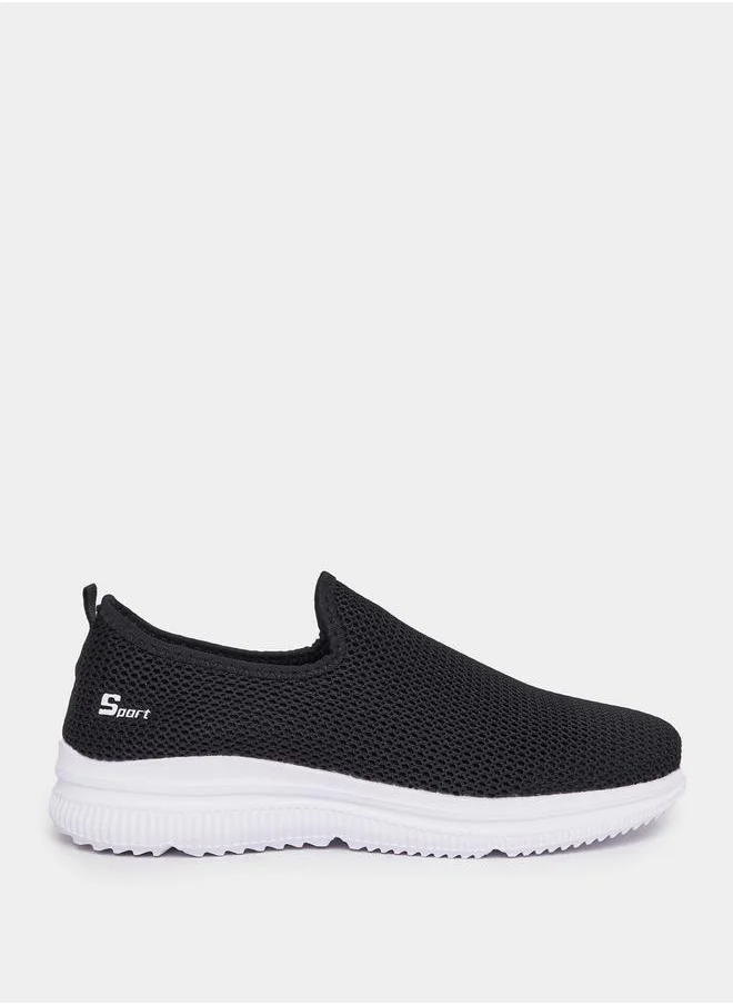 Styli Knitted Detail Slip On Casual Shoes